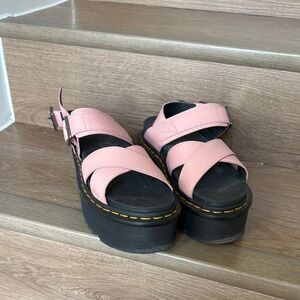 Dr. Martens Pink Platform Sandals